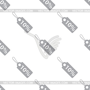 New Price tag seamless pattern - vector image