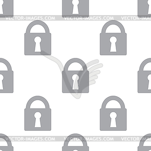 New Lock seamless pattern - vector clipart