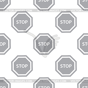 New Stop seamless pattern - vector image