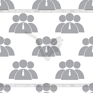 New Leader seamless pattern - white & black vector clipart