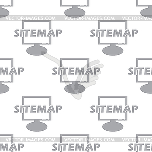 New Sitemap seamless pattern - vector clip art