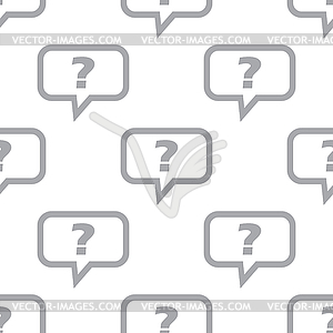 New Question seamless pattern - vector clipart
