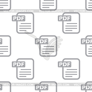 New Pdf seamless pattern - white & black vector clipart