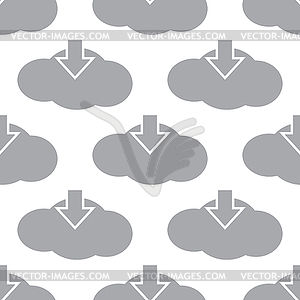 New Download cloud seamless pattern - vector clipart