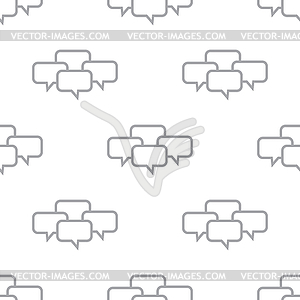 New Dialog seamless pattern - vector clipart