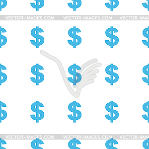 Unique Dollar seamless pattern - vector clipart