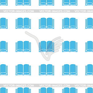 Уникальная книга бесшовные модели - изображение в векторе