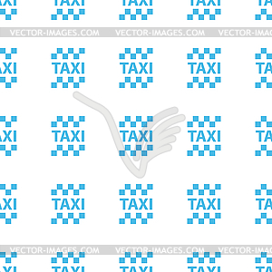 Unique Taxi seamless pattern - vector clipart