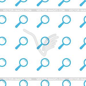 Unique Magnifying glass seamless pattern - vector clip art