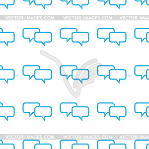 Unique Dialog seamless pattern - vector clip art