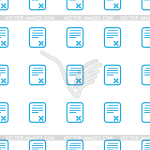 Unique Bad document seamless pattern - vector image