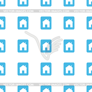 Unique Home seamless pattern - vector clip art