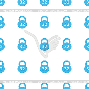 Unique Weight seamless pattern - vector image
