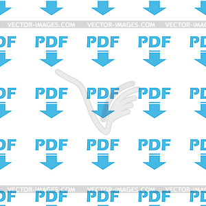 Unique Pdf seamless pattern - vector clip art