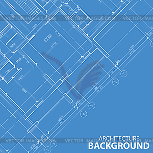 Blueprint best architecture model - vector image