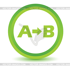Green Purpose icon - stock vector clipart