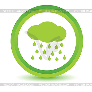 Green Rain icon - vector clip art
