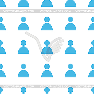 Unique People seamless pattern - vector clipart