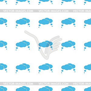 Unique Clouds seamless pattern - vector image