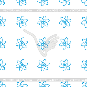 Уникальный Atom бесшовные модели - рисунок в векторе