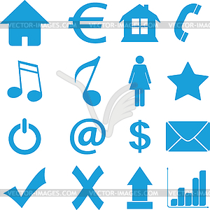 Best flat icons set - vector clipart