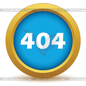 Gold error icon - vector clipart