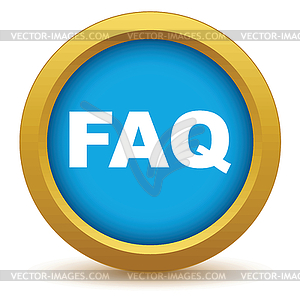 Золото Icon FAQ - векторный дизайн