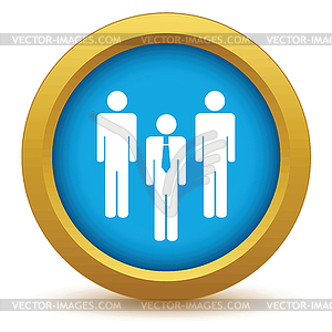 Gold working team icon - vector clipart