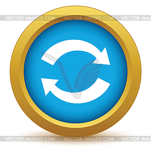 Gold reverse icon - vector image