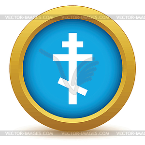 Gold orthodoxy icon - vector clipart