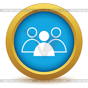 Gold leader icon - vector clipart