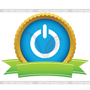 Gold power logo - vector clipart