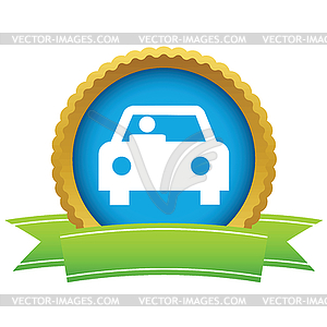 Gold car logo - vector clipart