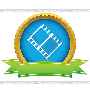 Gold film logo - vector clip art