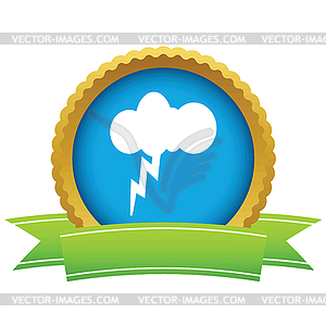 Gold storm logo - vector clipart