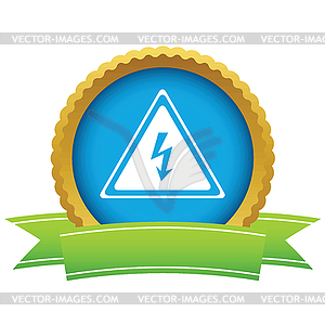 Gold voltage logo - vector clipart / vector image