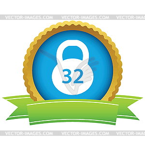 New gold weight logo - vector clipart