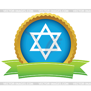 Gold Judaism logo - vector clipart