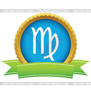 Gold Virgo logo - vector clipart