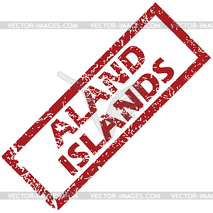 New Aland islands rubber stamp - vector clipart / vector image