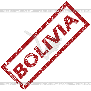 New Bolivia rubber stamp - vector clipart