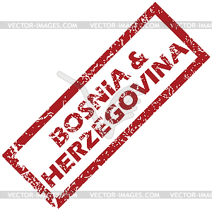 New Bosnia and Herzegovina rubber stamp - vector image