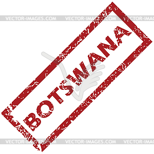 New Botswana rubber stamp - vector clipart