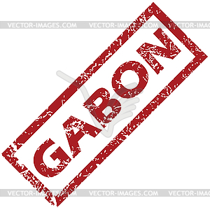 New Gabon rubber stamp - vector image