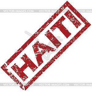 New Haiti rubber stamp - vector clipart