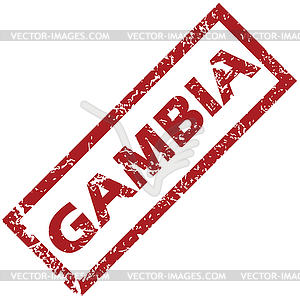 New Gambia rubber stamp - vector clip art