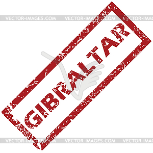 New Gibraltar rubber stamp - vector image