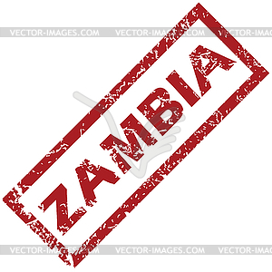 Новый Замбия штамп - клипарт в векторном виде