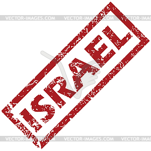 New Israel rubber stamp - vector clipart