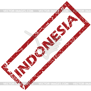 New Indonesia rubber stamp - vector image